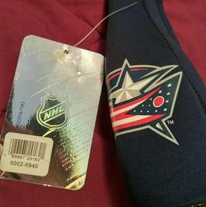 NHL columbus Blue Jacket beer bottle coozie
